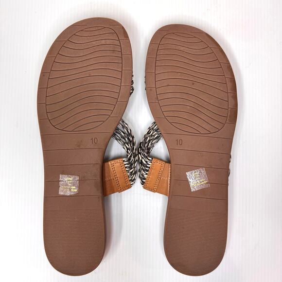 MICHAEL SHANNON Coco Sandals Women's 10 Casual Neutral Minimalist Summer Slip On - Picture 5 of 5